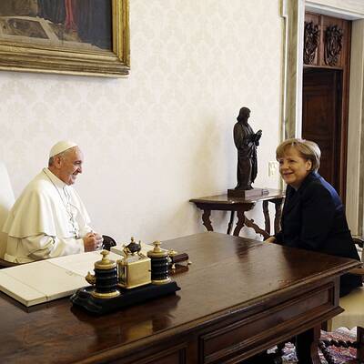Merkels Privataudienz bei Papst Fanziskus