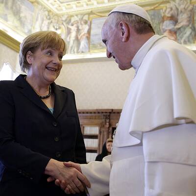 Merkels Privataudienz bei Papst Fanziskus