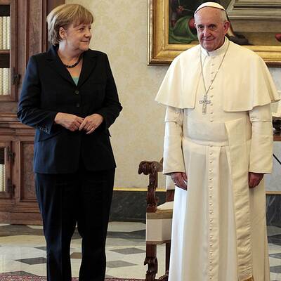 Merkels Privataudienz bei Papst Fanziskus