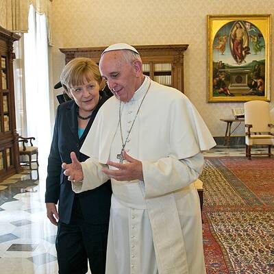 Merkels Privataudienz bei Papst Fanziskus