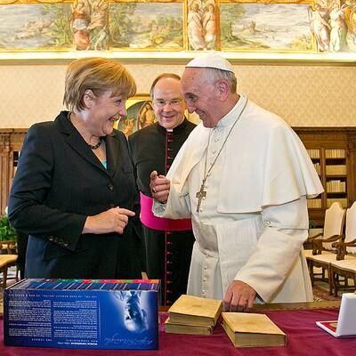 Merkels Privataudienz bei Papst Fanziskus