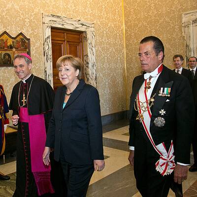 Merkels Privataudienz bei Papst Fanziskus