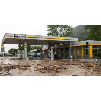 Hochwasser in Kössen / Tirol 