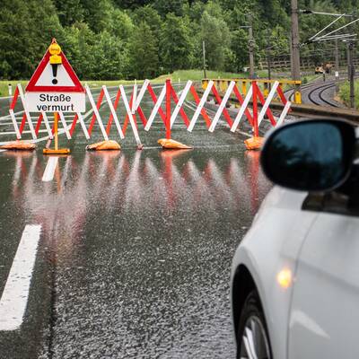 Hochwasser in Kössen / Tirol 