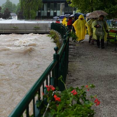 Hochwasser in Bad Aussee