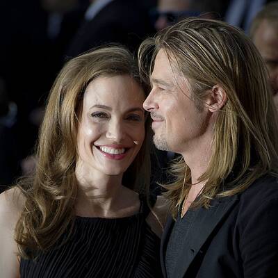 Angelina Jolie strahlt alle Sorgen weg