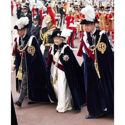 Die königliche Familie beim Garter Day