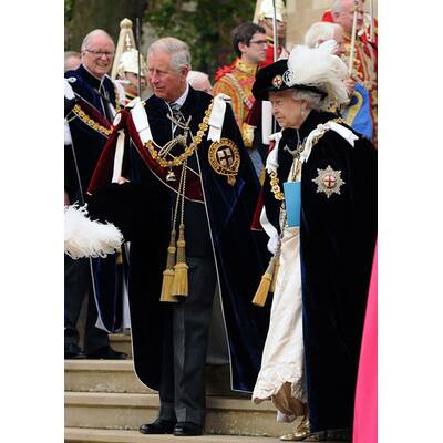 Die königliche Familie beim Garter Day