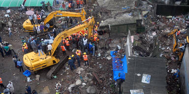 Hauseinsturz in Indien fordert 9 Tote