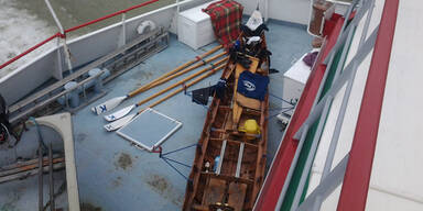 DDSG-Crew rettet drei Ruderer