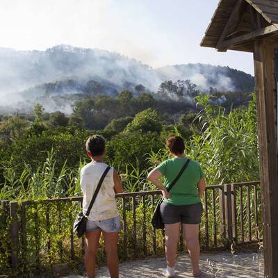 Abkühlung über Barcelona