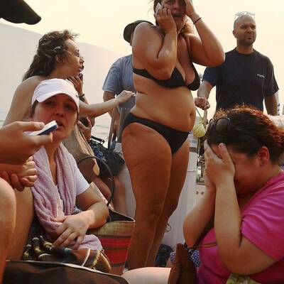 Abkühlung über Barcelona