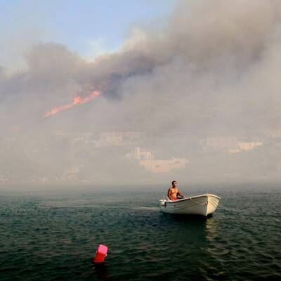 Abkühlung über Barcelona