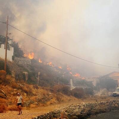 Abkühlung über Barcelona