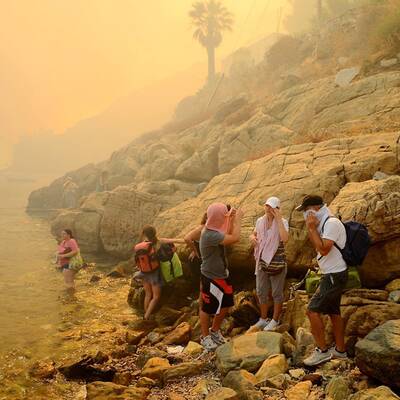 Abkühlung über Barcelona