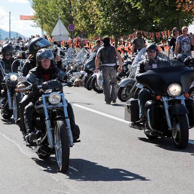 Harley Davidson Parade in Kärnten