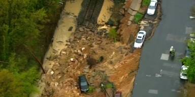 Stra&szlig;e in Maryland eingest&uuml;rzt