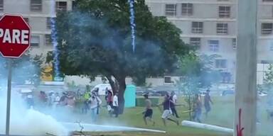 Anti-WM-Proteste in Brasilia