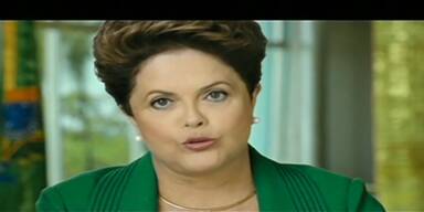 Brasiliens Präsidentin verteidigt Kosten der Fußball-WM