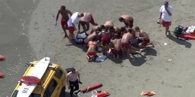 Blitzeinschlag am Strand von Venice