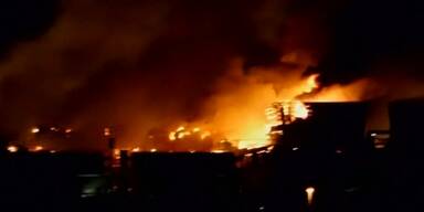 Feuer zerstört Gaskraftwerk