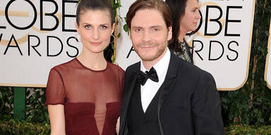 Daniel Brühl & Felicitas Rombold bei den Golden Globes