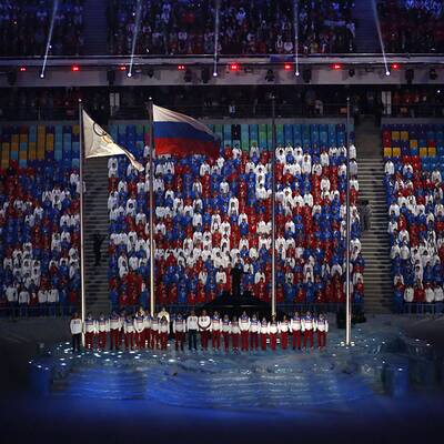 Die Bilder der Schlussfeier in Sotschi