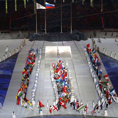 Die Bilder der Schlussfeier in Sotschi