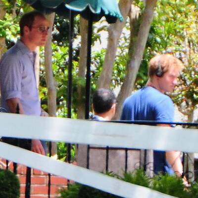 Prinz Harry & Prinz William als Hochzeitsgäste in den USA