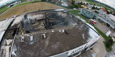 Großbrand in St. Valentin: 