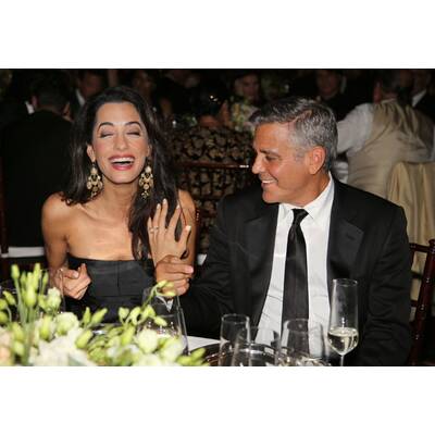 George Clooney verliebt mit Amal Alamuddin