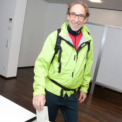 SPÖ-Vorsitzender Ritsch und seine Gattin im Wahllokal