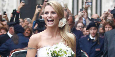 Michelle Hunziker als Braut