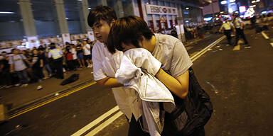 Hongkong: Erneut Prügel für Demonstranten 