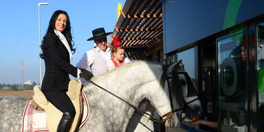 Sonja Klima: Charity am Pferd