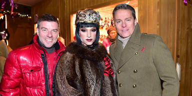 Adventmarkt in Pink: Alex Georg, Tamara Mascara, Alfons Haider