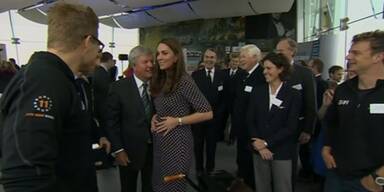 Herzogin Kate mit Babybauch