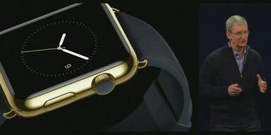 Tim Cook pr&auml;sentiert Apple Watch