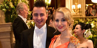 Andreas Gabalier, Silvia Schneider am Opernball 2015