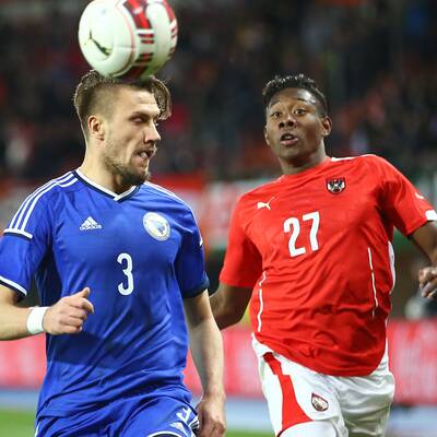 David Alaba im Spiel gegen Bosnien Herzegowina