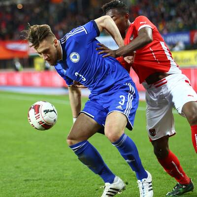 David Alaba im Spiel gegen Bosnien Herzegowina