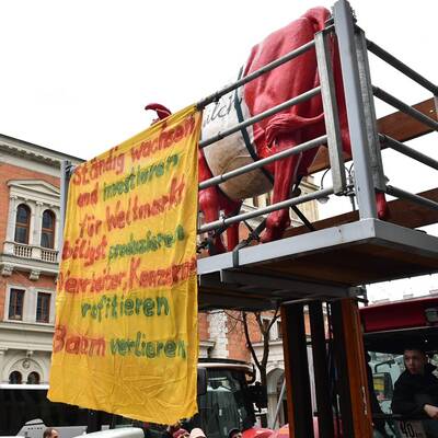 Demo vor dem EU-Haus