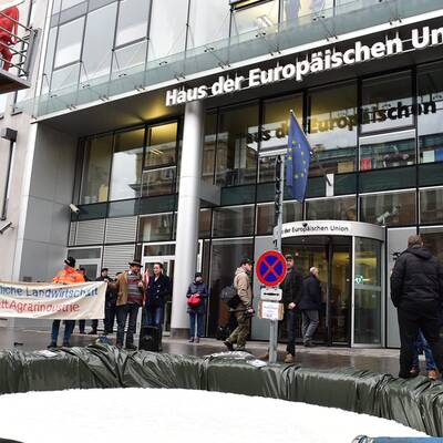 Demo vor dem EU-Haus