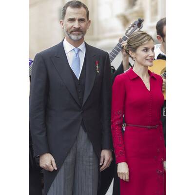 Königin Letizia strahlt neben Felipe