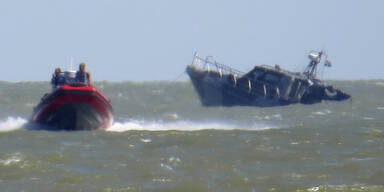 Ukrainisches Patrouillenboot sinkt nach Explosion