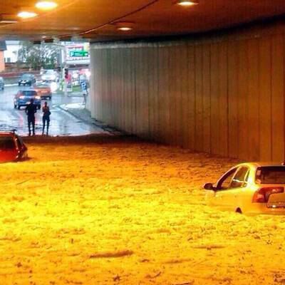 Schwere Gewitter über Österreich 