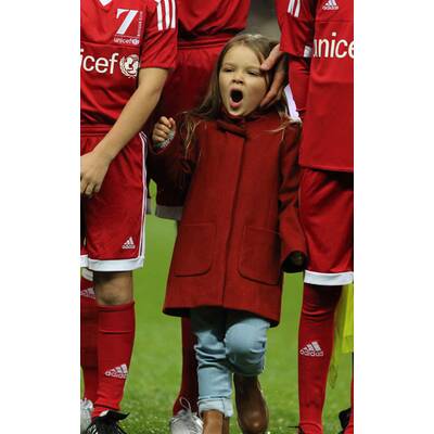 Beckhams: Familien-Auftritt bei Fußball-Spiel