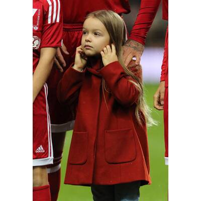 Beckhams: Familien-Auftritt bei Fußball-Spiel