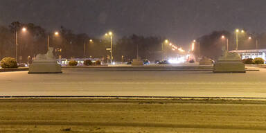 Jetzt wird auch Wien eingeschneit