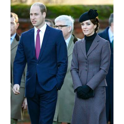 Herzogin Kate & Prinz William besuchen Gottesdienst in Sandringham